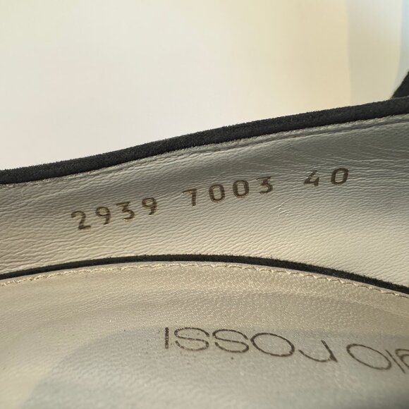 Sergio Rossi Black Snakeskin-look Pumps, EU 40 - Picture 6 of 16